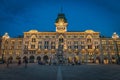 Trieste city hall on Unity of Italy Square